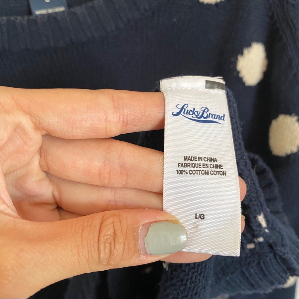 Lucky Brand Polka dot sweater - Picture 7 of 13